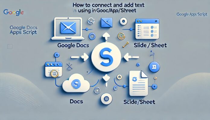 เชื่อมต่อและเพิ่มข้อความผ่าน Doc/Slide/Sheet ด้วย Google App Script