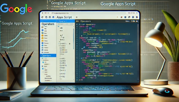 Google Apps Script หรือ JavaScript นั้น มีตัวดำเนินการ (Operators)