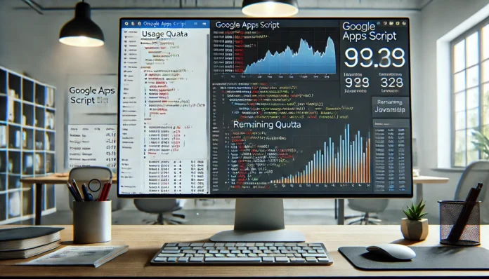 เช็คโควต้าในการใช้งาน google apps script